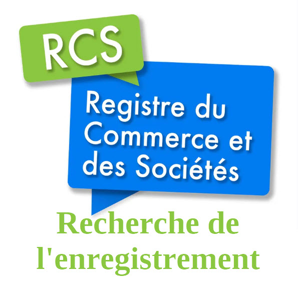 Recherche l&rsquo;enregistrement au RCS sur infogreffe.fr