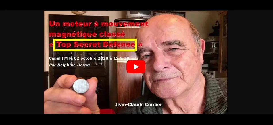 Le Moteur à Mouvement Magnétique M3 de Jean-Claude Cordier