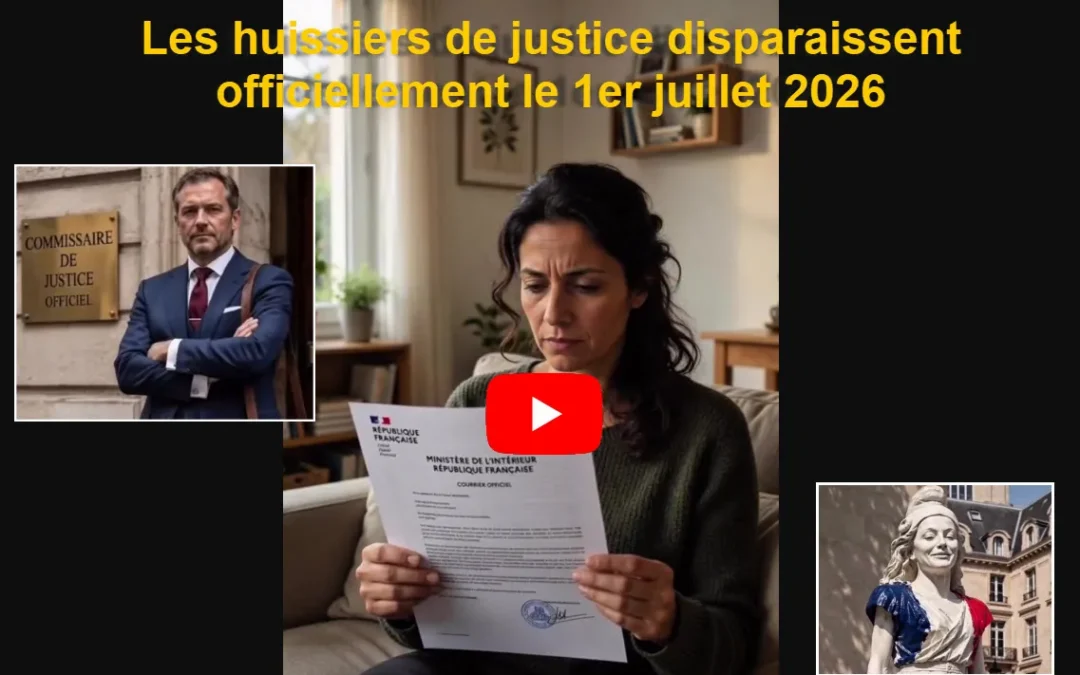 Les huissiers de justice disparaissent officiellement le 1er juillet 2026