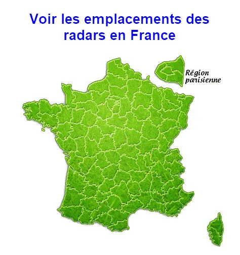 La carte officielle des emplacements des radars fixes en France