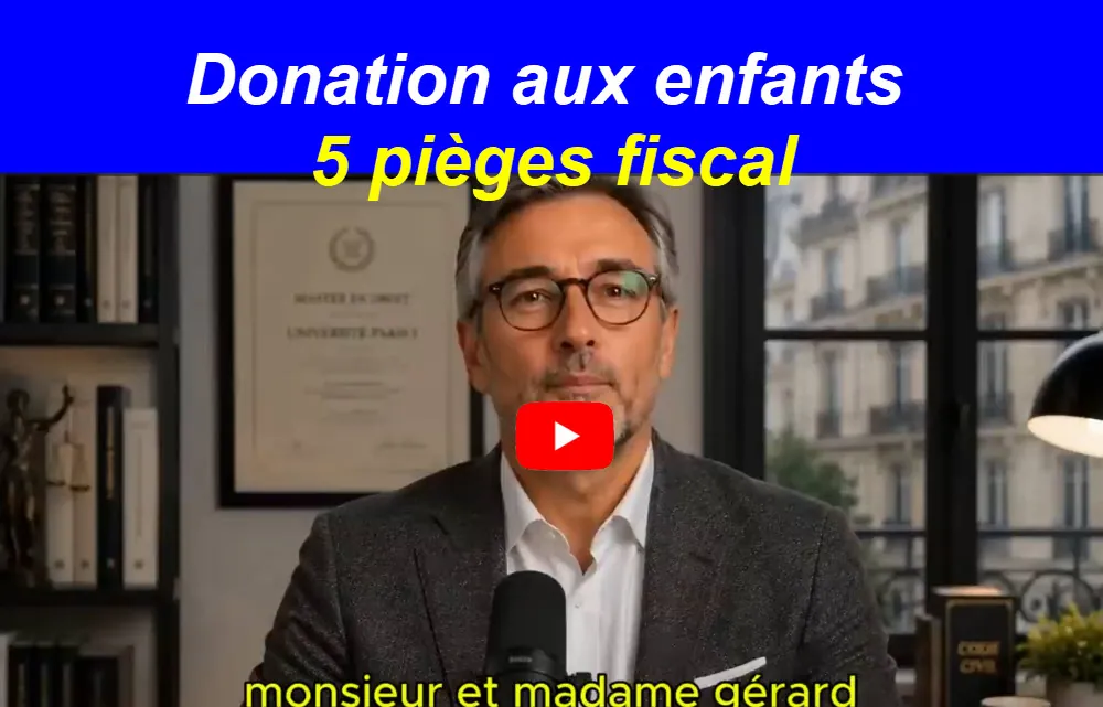 Donation aux enfants 5 pièges fiscal