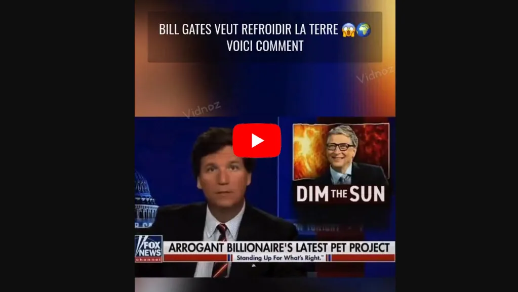 Bill Gates joue à Dieu avec son projet d&rsquo;assombrir le Soleil